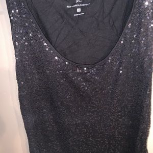 Black sequins tank/cami